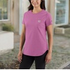 image:imageCarhartt Womens Force Relaxed Fit Midweight Pocket TShirt 105415Thistle