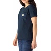 image:imageCarhartt Womens Irvine Relaxed Floral Pocket TShirtDeep Smoke Blue