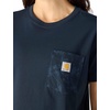 image:imageCarhartt Womens Irvine Relaxed Floral Pocket TShirtDeep Smoke Blue