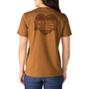 image:imageCarhartt Womens Irvine Relaxed Heritage Heart TShirtCarhartt Brown