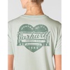 image:imageCarhartt Womens Irvine Relaxed Heritage Heart TShirtSmoked Teal
