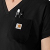 image:imageCarhartt Womens Knit Womens VNeck Scrub TopBlack