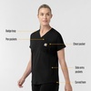 image:imageCarhartt Womens Knit Womens VNeck Scrub TopBlack