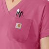 image:imageCarhartt Womens Knit Womens VNeck Scrub TopElectric Fuschia