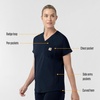 image:imageCarhartt Womens Knit Womens VNeck Scrub TopNavy