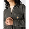 image:imageCarhartt Womens Oversizedfit Heavyweight Waffle Knit ShirtCarbon Heather