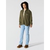 image:imageCarhartt Womens Oversizedfit Heavyweight Waffle Knit ShirtDark Bronzed Green