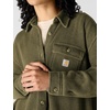 image:imageCarhartt Womens Oversizedfit Heavyweight Waffle Knit ShirtDark Bronzed Green