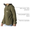 image:imageCarhartt Womens Oversizedfit Heavyweight Waffle Knit ShirtDark Bronzed Green