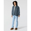image:imageCarhartt Womens Oversizedfit Heavyweight Waffle Knit ShirtFaded Navy