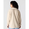 image:imageCarhartt Womens Oversizedfit Heavyweight Waffle Knit ShirtOat Milk