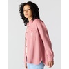 image:imageCarhartt Womens Oversizedfit Heavyweight Waffle Knit ShirtRose Tint