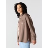 image:imageCarhartt Womens Oversizedfit Heavyweight Waffle Knit ShirtSepia