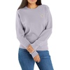 image:imageCarhartt Womens Relaxed Fit Midweight French Terry Crewneck SweatshirtLilac Haze