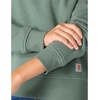image:imageCarhartt Womens Sawyer Crewneck SweatshirtGreen Slate Heather