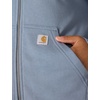 image:imageCarhartt Womens TENCEL Fiber Series FullZip SweatshirtLight Faded Navy