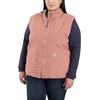 image:imageCarhartt Womens Washed Duck Mock Neck VestCameo Brown