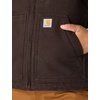 image:imageCarhartt Womens Washed Duck Mock Neck VestDark Brown