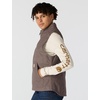image:imageCarhartt Womens Washed Duck Mock Neck VestTaupe Gray