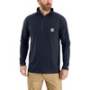 image:imageCarhartt Mens 104255 Force Relaxed Fit Quarter Zip Pocket TShirtNavy