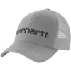 image:imageCarhartt Mens Canvas MeshBack Logo Graphic CapAsphaltBlack