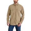 image:imageCarhartt Mens Force Sun Defender Chambray Relaxed Ls ShirtDark Khaki