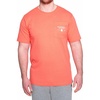 image:imageCarhartt Mens Relaxed Fit Heavyweight ShortSleeve Pocket Logo Graphic TShirtElectric Coral