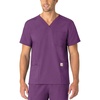 image:imageCarhartt Scrubs Unisex Force Essentials VNeck Tops with 6 PocketsEggplant