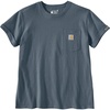 image:imageCarhartt Womens 106903 Womens Loose Fit Heavyweight ShortSleeve Love of LaboIron Blue