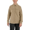 image:imageCarhartt Womens Force Relaxed Fit Lightweight Long Sleeve ShirtDark Khaki