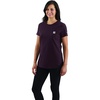 image:imageCarhartt Womens Force Relaxed Fit Midweight Pocket TShirt 105415Blackberry