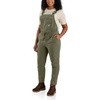 image:imageCarhartt Womens Force Relaxed Fit Ripstop Bib OverallDusty Olive