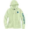 image:imageCarhartt Womens Iconic Clarksburg Logo SweatshirtHint of Lime