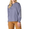 image:imageCarhartt Womens Irvine Loose Ls Logo TShirtApproaching Storm Heather