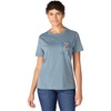image:imageCarhartt Womens Irvine Relaxed Bethany Yellowtail TShirtIron Blue
