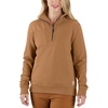 image:imageCarhartt Womens TENCEL Fiber Series HalfZip SweatshirtCarhartt Brown