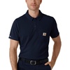 image:imageCarhartt mens Mens Lightweight Short Sleeve Polo Scrub TopDark Navy