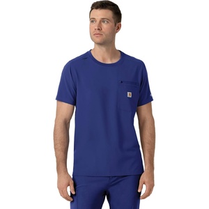 image:imageCarhartt Force CrossFlex Mens Crew Neck Scrub TopGalaxy Blue