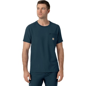 image:imageCarhartt Force CrossFlex Mens Crew Neck Scrub TopNavy