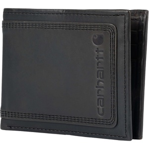 image:imageCarhartt Leather TripleStitched Trifold Wallet Brown  Mens Rugged Triple Stitch Wallets Available in Multiple StylesBlack Passcase