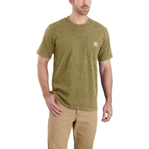 image:imageCarhartt Mens 103296 Relaxed Fit Workwear Pocket TShirtTrue Olive Snow Heather