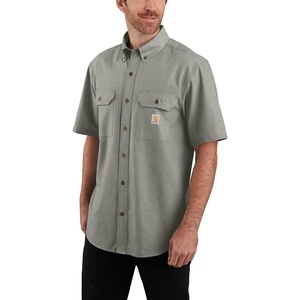 image:imageCarhartt Mens 104369 Loose Fit Midweight ShirtDusty Olive Chambray