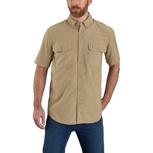 image:imageCarhartt Mens 105292 Force Relaxed Fit Lightweight Short Sleeve ShirtDark Khaki