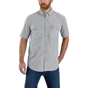 image:imageCarhartt Mens 105292 Force Relaxed Fit Lightweight Short Sleeve ShirtSteel