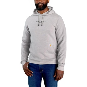 image:imageCarhartt Mens 106655 Force Relaxed Fit Lightweight Logo Graphic SweatAsphalt Heather Closeout
