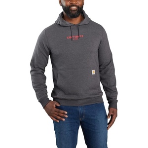 image:imageCarhartt Mens 106655 Force Relaxed Fit Lightweight Logo Graphic SweatCarbon Heather Closeout