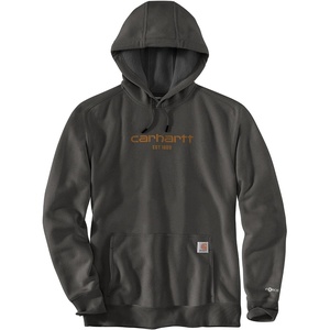image:imageCarhartt Mens 106655 Force Relaxed Fit Lightweight Logo Graphic SweatCarbon HeatherCarhartt Brown