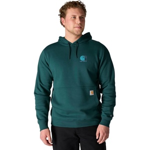 image:imageCarhartt Mens 106655 Force Relaxed Fit Lightweight Logo Graphic SweatGreenstone