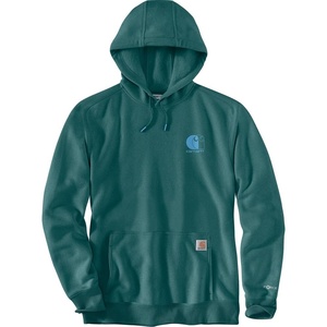 image:imageCarhartt Mens 106655 Force Relaxed Fit Lightweight Logo Graphic SweatTransformative Teal Heather