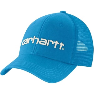 image:imageCarhartt Mens Canvas MeshBack Logo Graphic CapAtomic Blue